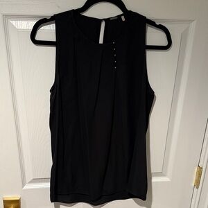 Elie Tahari Black Sleeveless Blouse